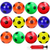 Ynanimery 12 Pack Mini Soccer Balls For Kids, 4'' Inflatable Mini Soccer Balls For Indoor Outdoor Games, Small Soccer Balls For Pool Beach Garden Sports Game Party Supplies