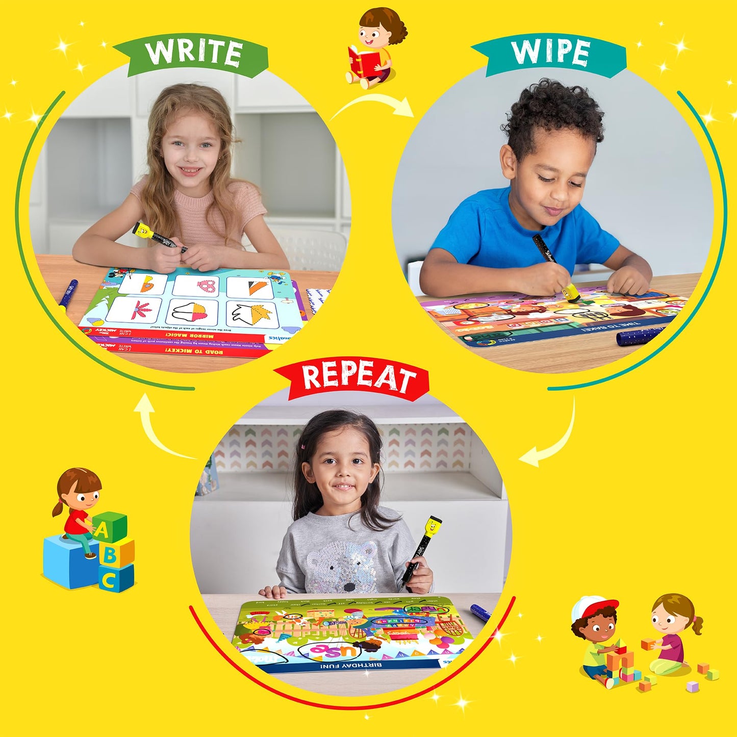 Skillmatics Preschool Champion Educational Toy, Fun Learning Game, Multicolor, 29.6 x 41 x 3 cm, Model SKILL03PCB, Ages 3-6