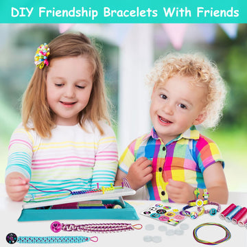 Friendship Bracelet Making Kit for Girls, Arts and Crafts for Kids Ages 8-12, DIY Jewelry Making Kit for 6 7 8 9 10 11 12 Years