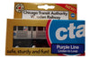 Muni Pals Munipals Chicago Transit Authority Wooden Railway Purple Line-Child Safe And Tested Wood Toy Train