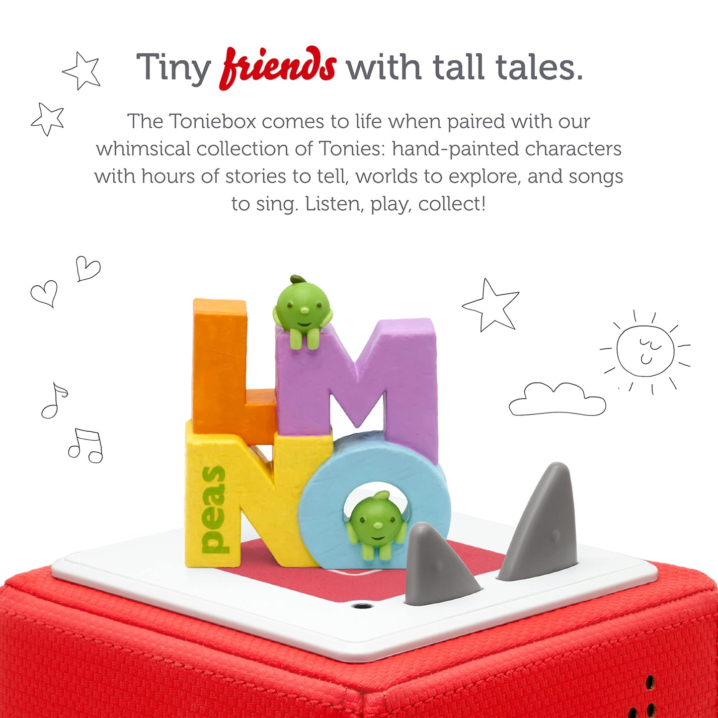 Tonies Lmno Peas Audio Toy Figurine