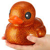 Honoson 6.89 Inch Giant Glitter Rubber Duck Big Glitter Rubber Duck Large Sparkly Duck Bath Toy With Squeaky Sound For Summer Ba