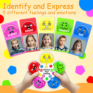 Color Sorting Sensory Toys For Kids With Autism, Autistic 5-7, Valentines Day Gifts For Kids, Feelings Wheel Social Emotional Le