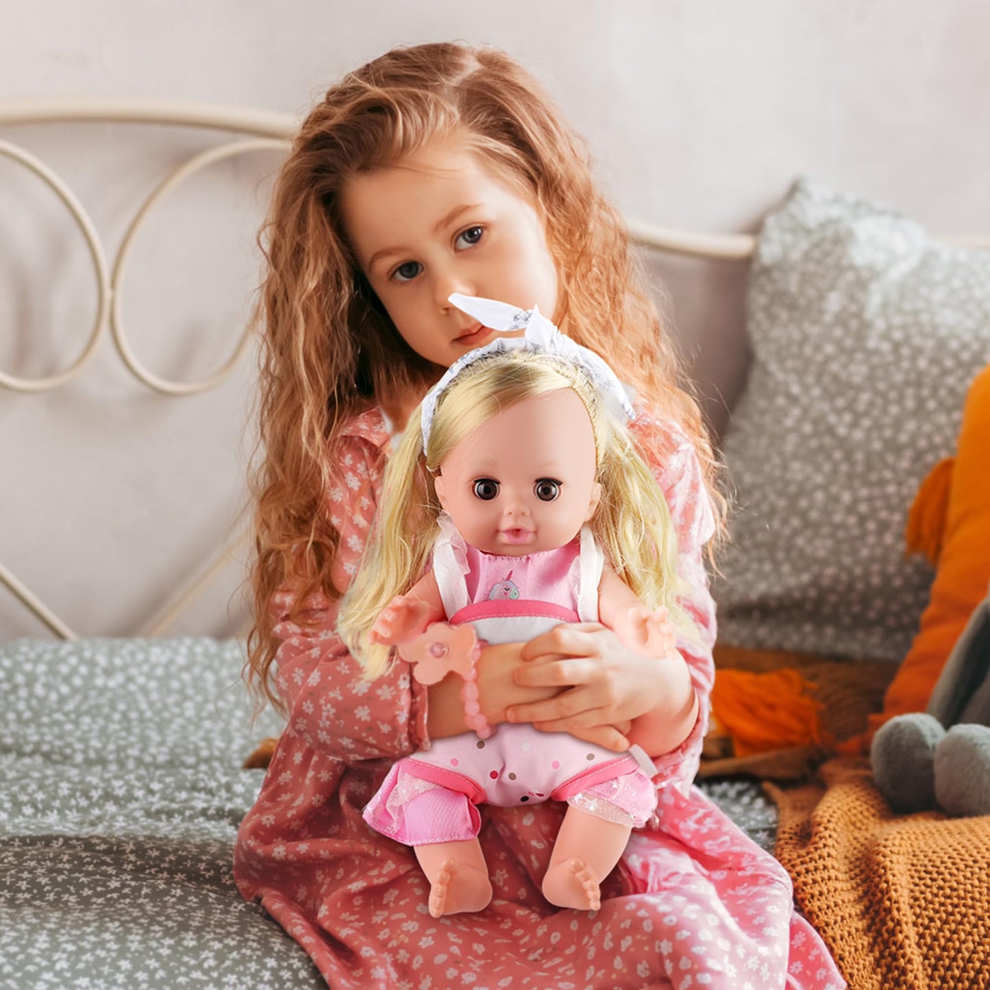 Sukipin Baby Doll Playsets For Girls, Baby Doll With Accessories Set For Girls 3-5, Baby Doll Set For 3 4 5 Year Old Girls Gifts