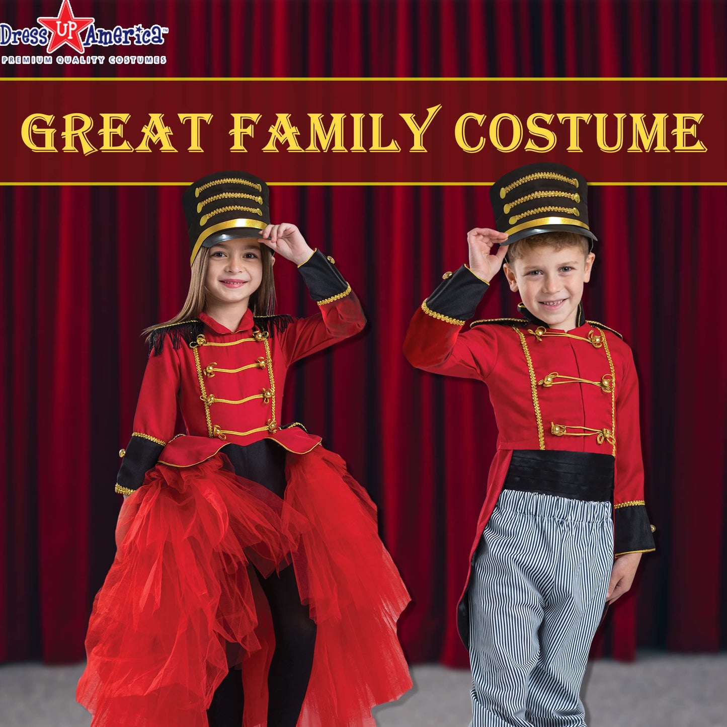 Dress Up America Circus Ringmaster Costume For Boys - Nutcracker Toy Soldier Costume For Kids - Greatest Showman Costume Set