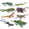 Uandme 8Pcs Lizard Animal Figurines Realistic Reptile Animal Figures Chameleon Prank Props Scary Toy Playset Wilde Life Creature