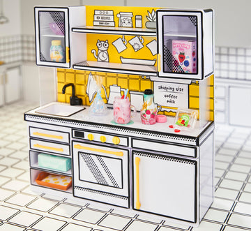 MGA's Miniverse Make It Mini Kitchen Kitchen Playset w/UV Light Collectibles DIY Resin Play limited availability Mystery Recipe Mini Oven Mitts NOT Edible 8+