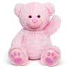 Lotfancy Teddy Bear Stuffed Animals, 20 Inch Pink Stuffed Bear, Cute Plush Toy With Footprints, Plushies For Kids Baby Toddlers
