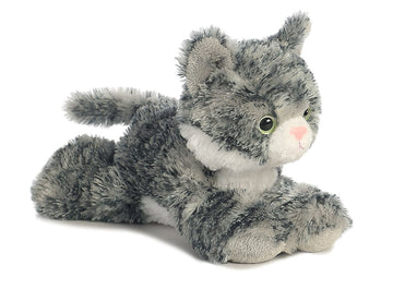 Aurora Molly Orange & Lily Gray 8' Mini Tabby Plush Cat Bundle