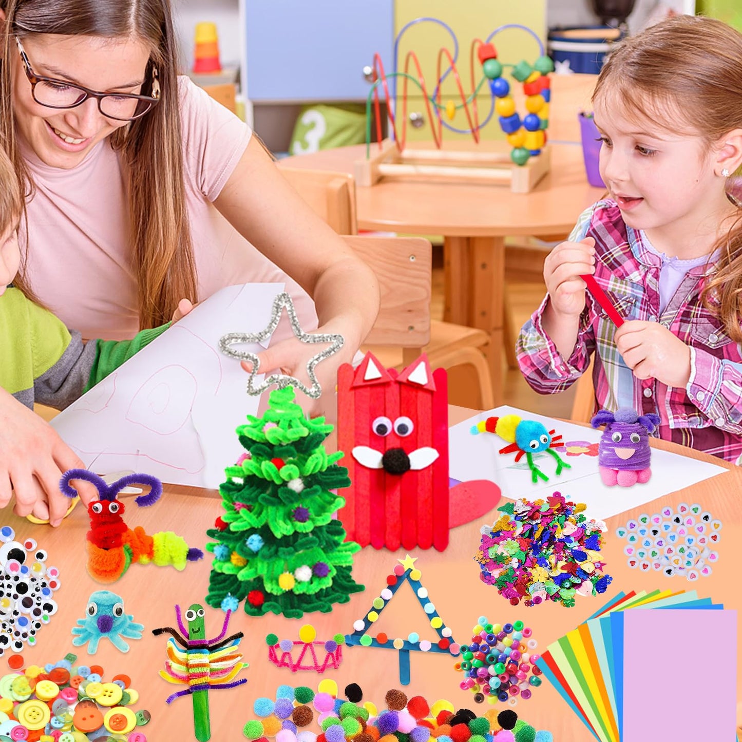 Itopstar Arts and Crafts Supplies Kit Craft Set for Kids-Art Supplies Kids Art Supplies Great for Preschool, Homeschool and Kind