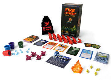 Fire Tower Rising Flames Deluxe Expansion by Runaway Parade Games – Includes 2 Mini Expansions for Base Game, Orange & Blue