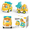 Ctffnny Friction Powered Push And Go Inertia Cars Small Dump Truck With Music Sound And Light Construction Vehicles Toy Trucks 1