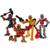 Zing Klikbot Complete Set of 4 Poseable Action Figures with Translucent Create Stop Motion Animation for Ages 6 and Up (Series 2 Villains)