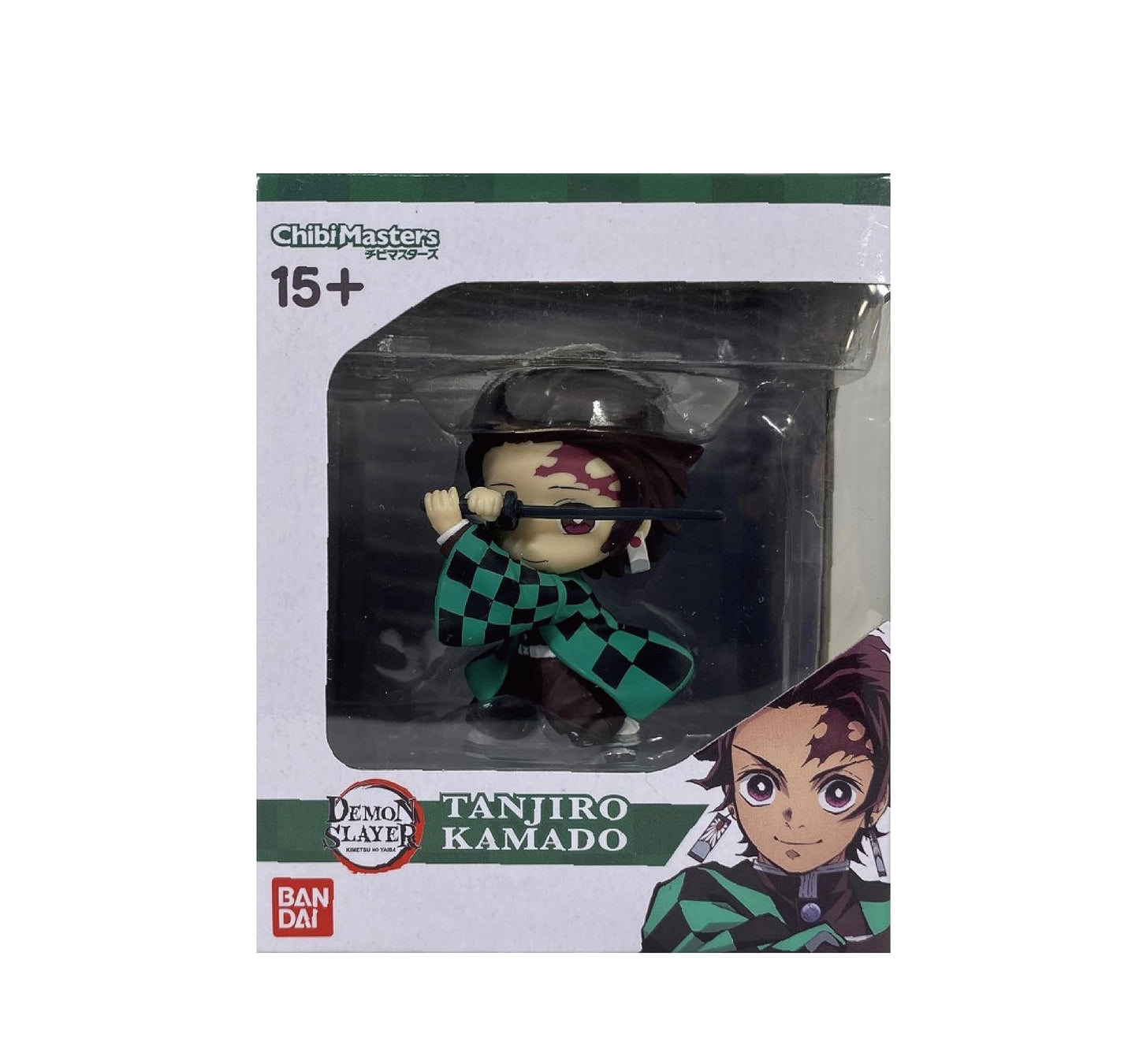 Bandai Chibi Masters Demon Slayer Tanjiro Kamado Figure, Red, White