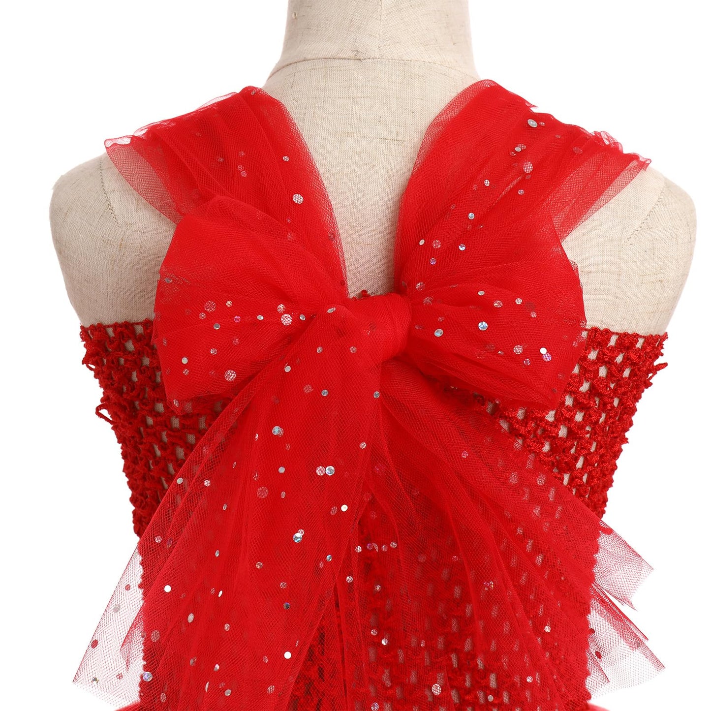 IBTOM CASTLE Kids Girls Halloween Clown Costume Tulle Tutu Dress Ringmaster Circus Costume for Toddlers Backless Sleeveless Dres