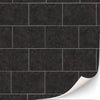 3 Sheets Self Adhesive Floor Tiles For Dollhouse 1:12 Scale (Black Tilea Rectangular)