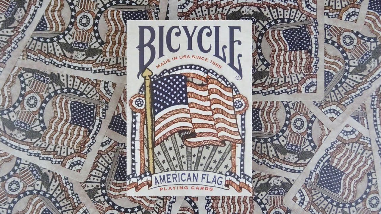 Bicycle American Flag Poker Size Standard Index Playing Cards - 1036202,10 Years Old And Up