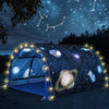 Wowangce Galaxy Bed Tent For Kids Large Kids Twin Tent Toddler Play Bed With Carry Bag Foldable With String Lights For Girls Boy