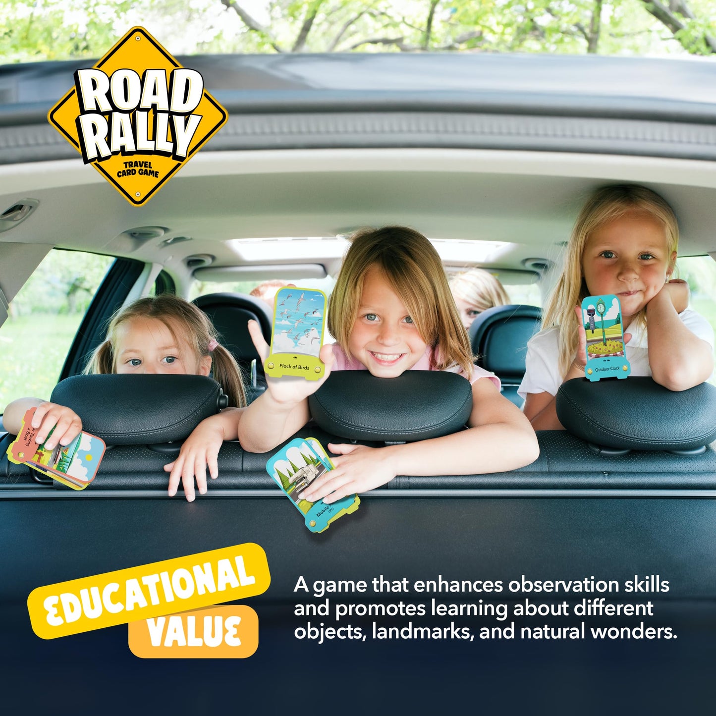 Road Rally Travel Scavenger Hunt Card Game For Kids - Roads Trip Car Games & Activities Must Haves Essentials - Fun Eye Hide & Seek Found Spy Summer Camping Toys Ages 5 6 7 8 9 10 11 12, 8-12