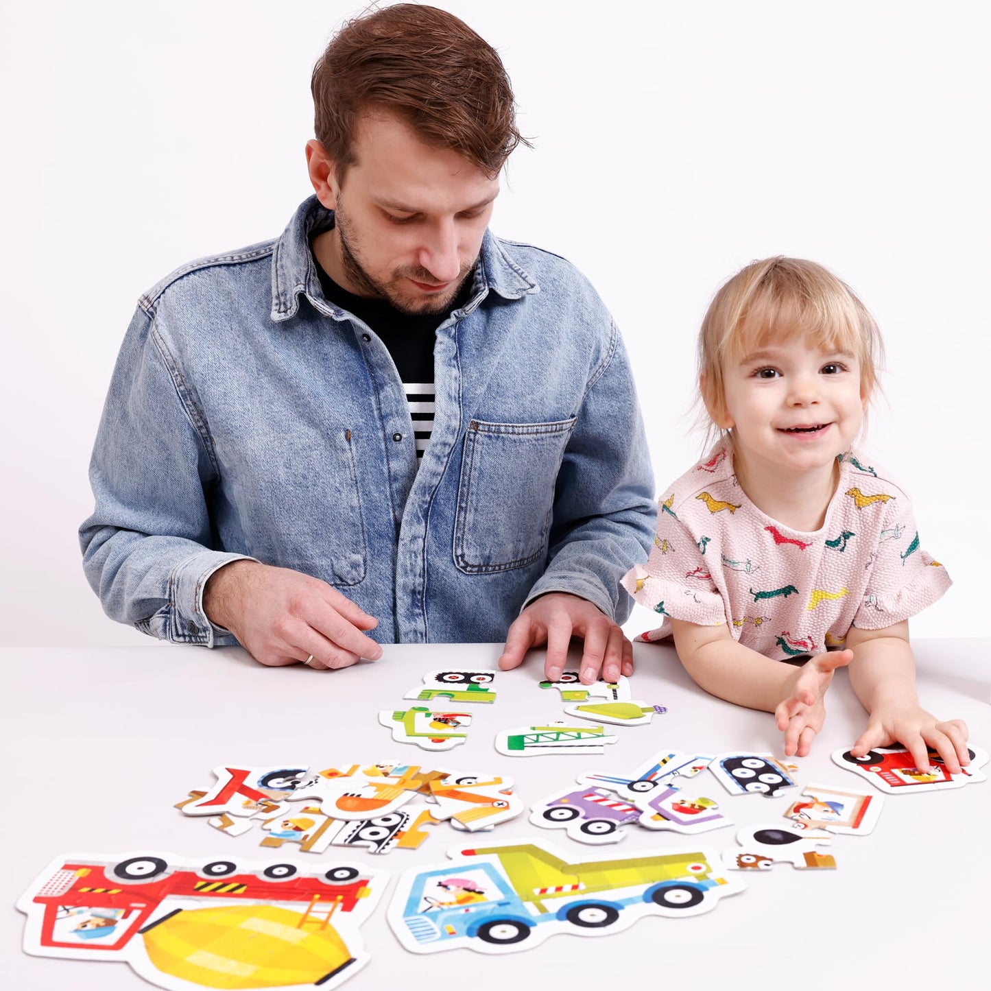 Progressive Puzzles Construction Vehicles 2+ Toddler Puzzle