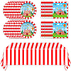 Circus Theme Paper Plates And Napkins Circus Party Decorations Tableware Set Carnival Circus Theme Dinner Plates Circus Party Tablecloths For Kids Circus Birthday Party Decor Supplies