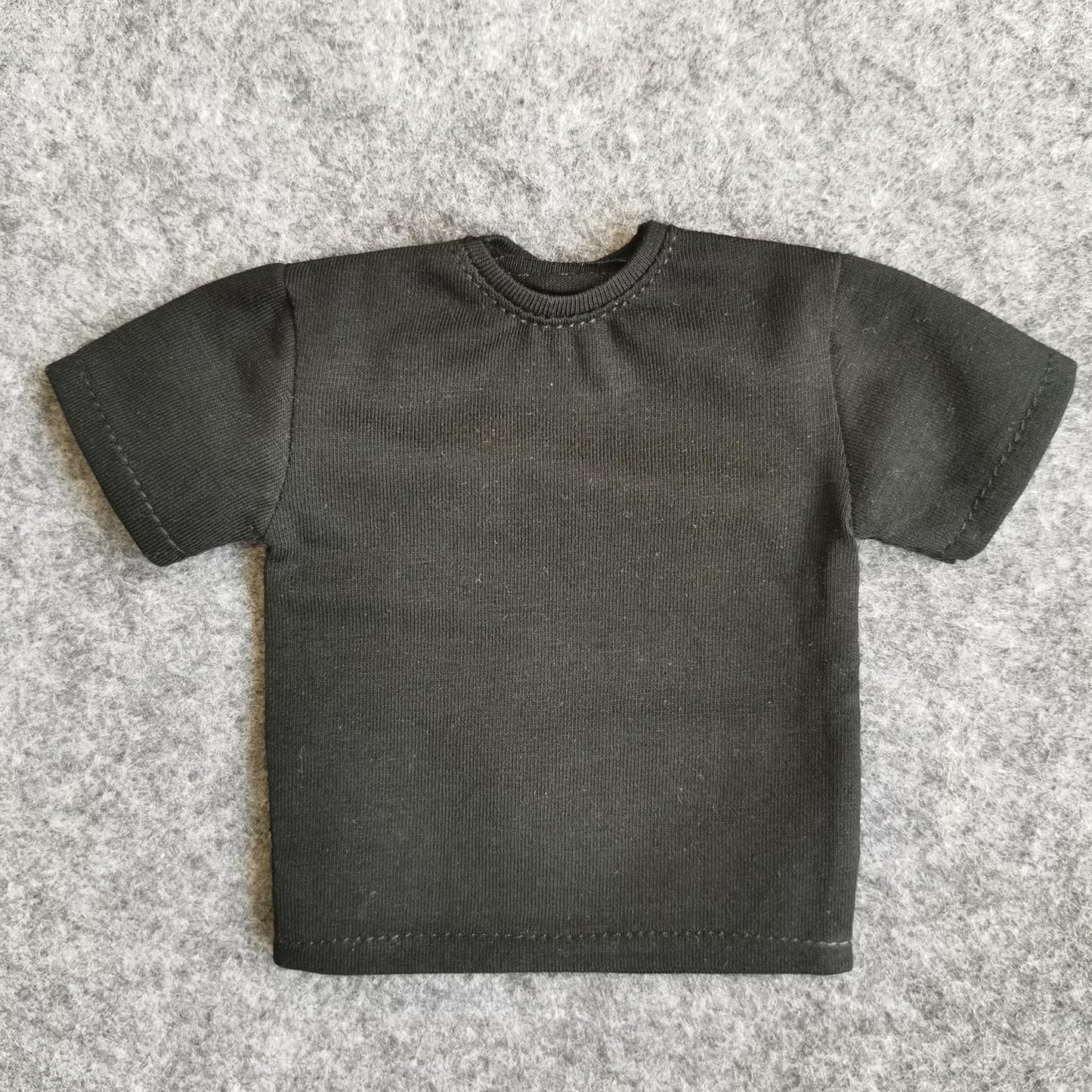 1/6 Custom Scale 2X T-Shirt Clothes for 12'' Male Action Figure Doll Clothes Toy (Black+White)