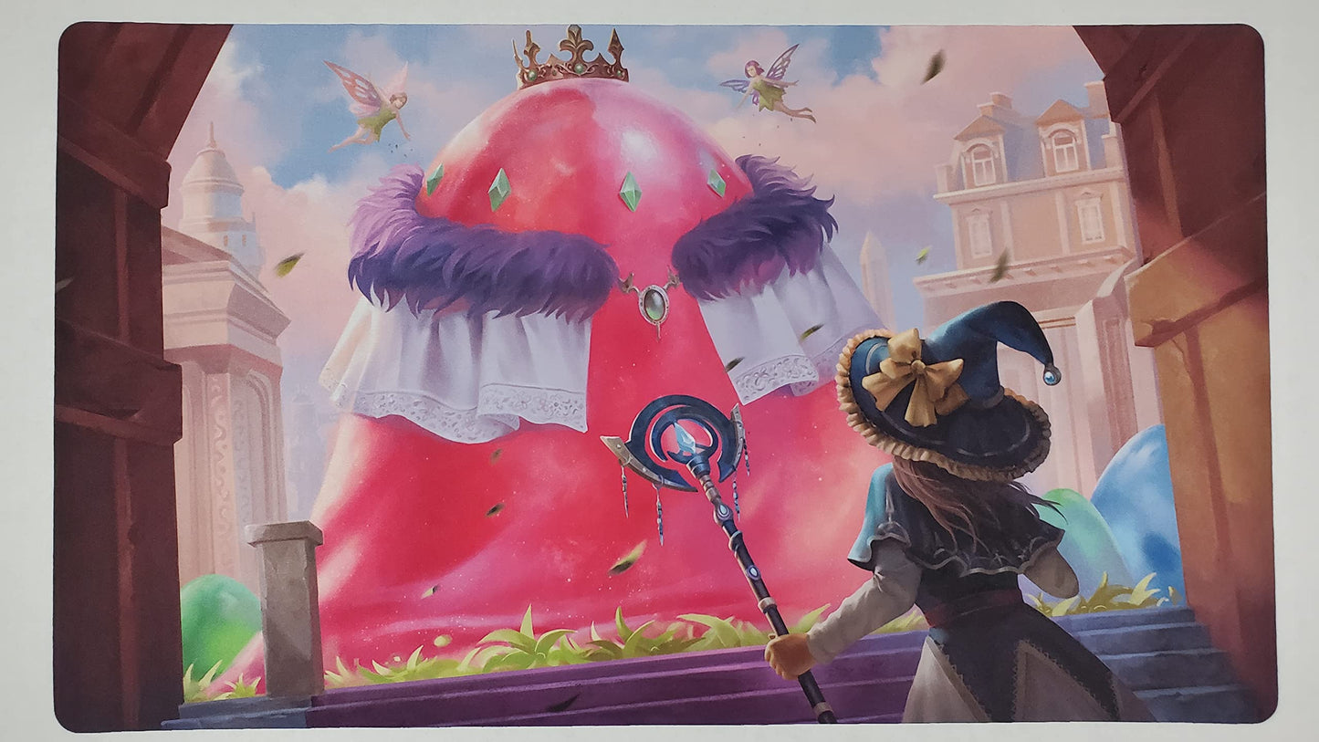 Fantasy North - Grebula - The Slime Queen - Tcg Trading Card Game Playmat And Mouse Pad - 24 X 14 Inches - Perfect For Magic Mtg