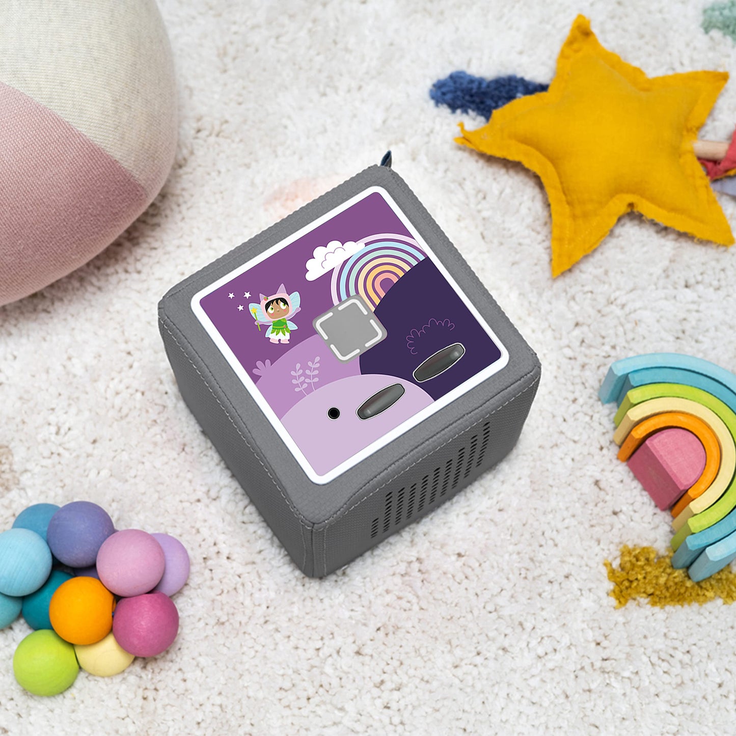 Tonies Topper - Protective Top Cover For Your Toniebox - Rainbow Party