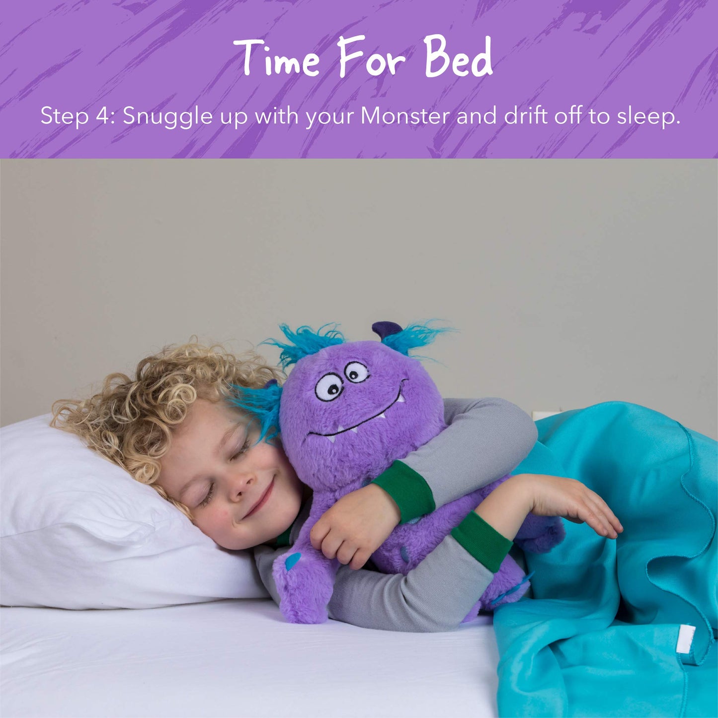 Continuum Games Snuggle Monster Plush Toy & Book Set, Purple - CG0320, Soft Stuffed Fabric, Perfect for Hide and Seek Bedtime Fun