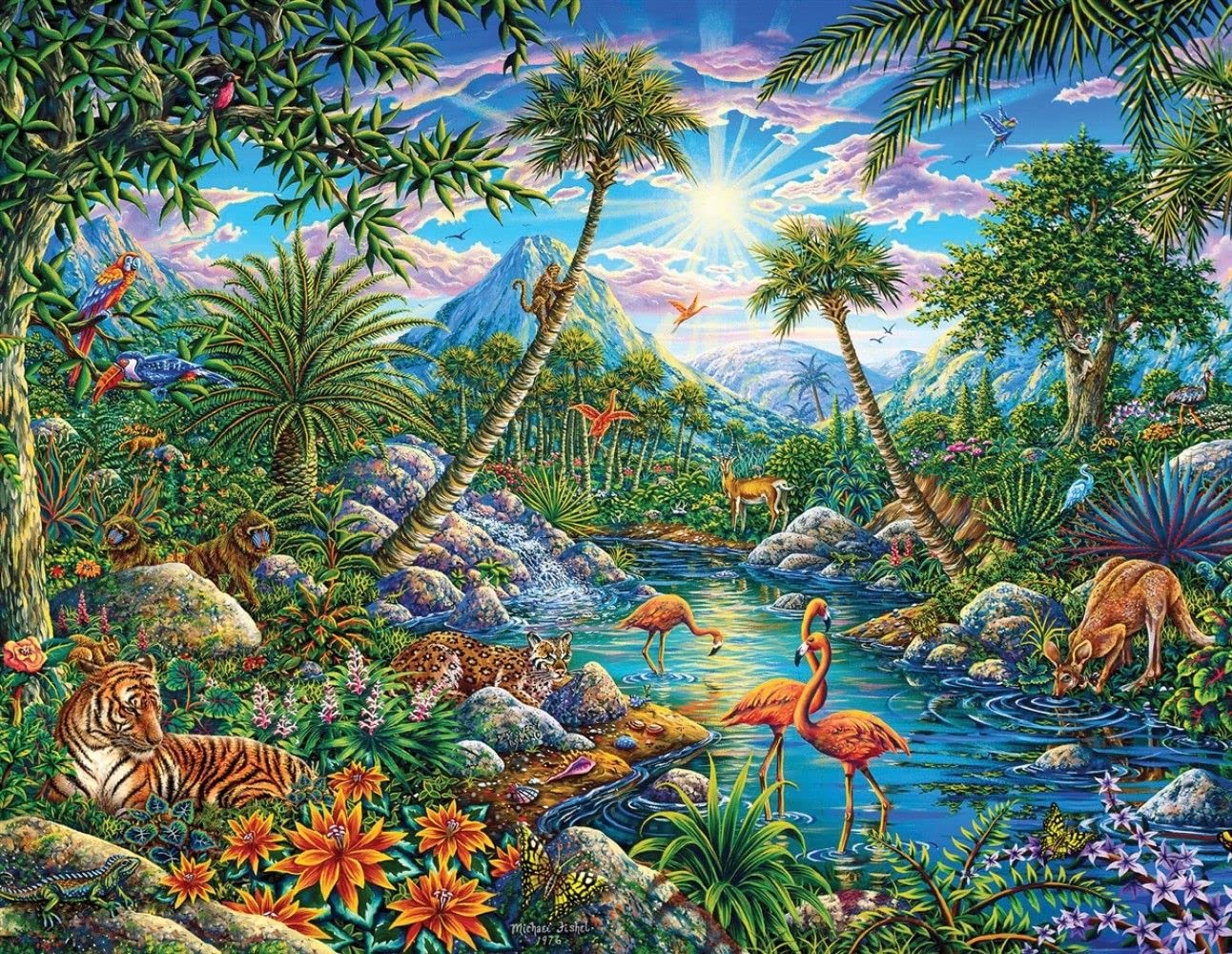Springbok'S 100 Piece Children'S Jigsaw Puzzle Discovery Island - Made In Usa