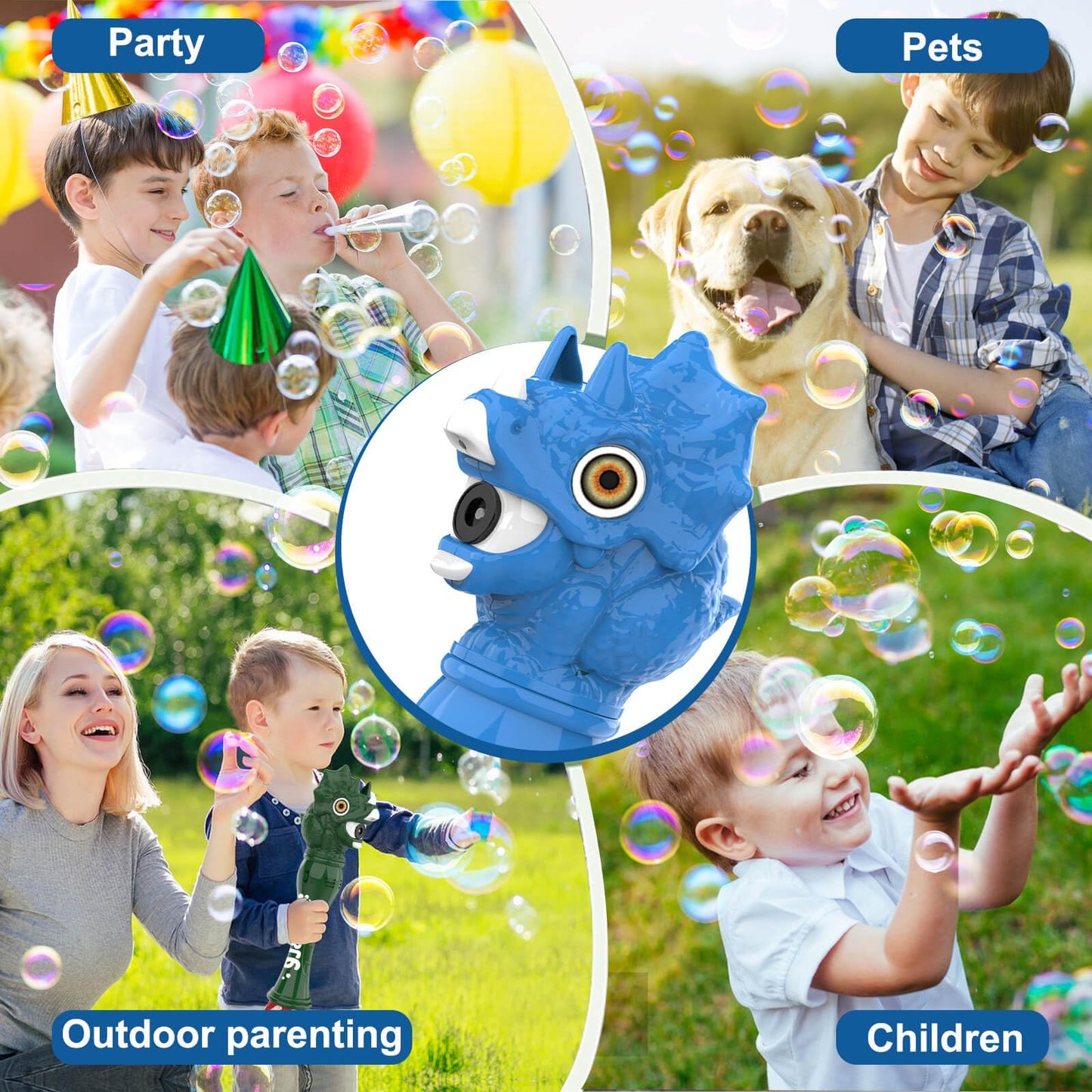 Aooess Bubble Wand Toys for Kids 3-8 Years Old Boys: Dinosaur Bubble Wand Bubbles Machine Bubble Blower for Toddlers 1-3 Dinosau