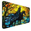 MTG MAT, 24'' x 14'' MTG Playmats Stitched Edges for MTG TCG Trading Card Smooth Rubber Surface Anti-Slip Mouse Pad with Storage