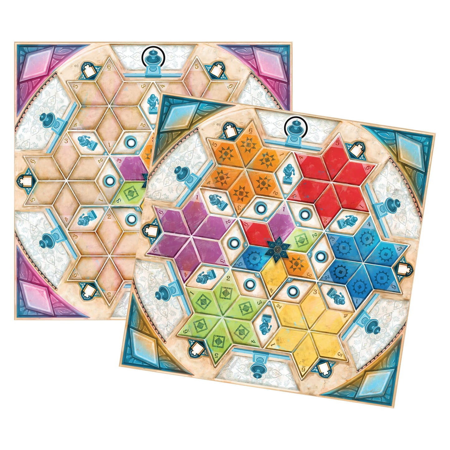 Azul Summer Pavilion Glazed Pavilion Board Game Expansion - Enhanced Player Boards, Tile-Placement Strategy Game For Kids And Adults, Ages 8+, 2-4 Players, 30-45 Min Playtime, Made By Plan B Games