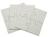 Inovart Lil' Ones 4-Piece Blank Puzzle, 12 Puzzles Per Package, 4' X 4', White