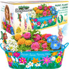 BRYTE Unicorn Terrarium Kit - Grow Plants, Paint Set, Fairy Garden Lights, STEM Toys for Kids Aged 4-12, Multicolor, Model BT7710