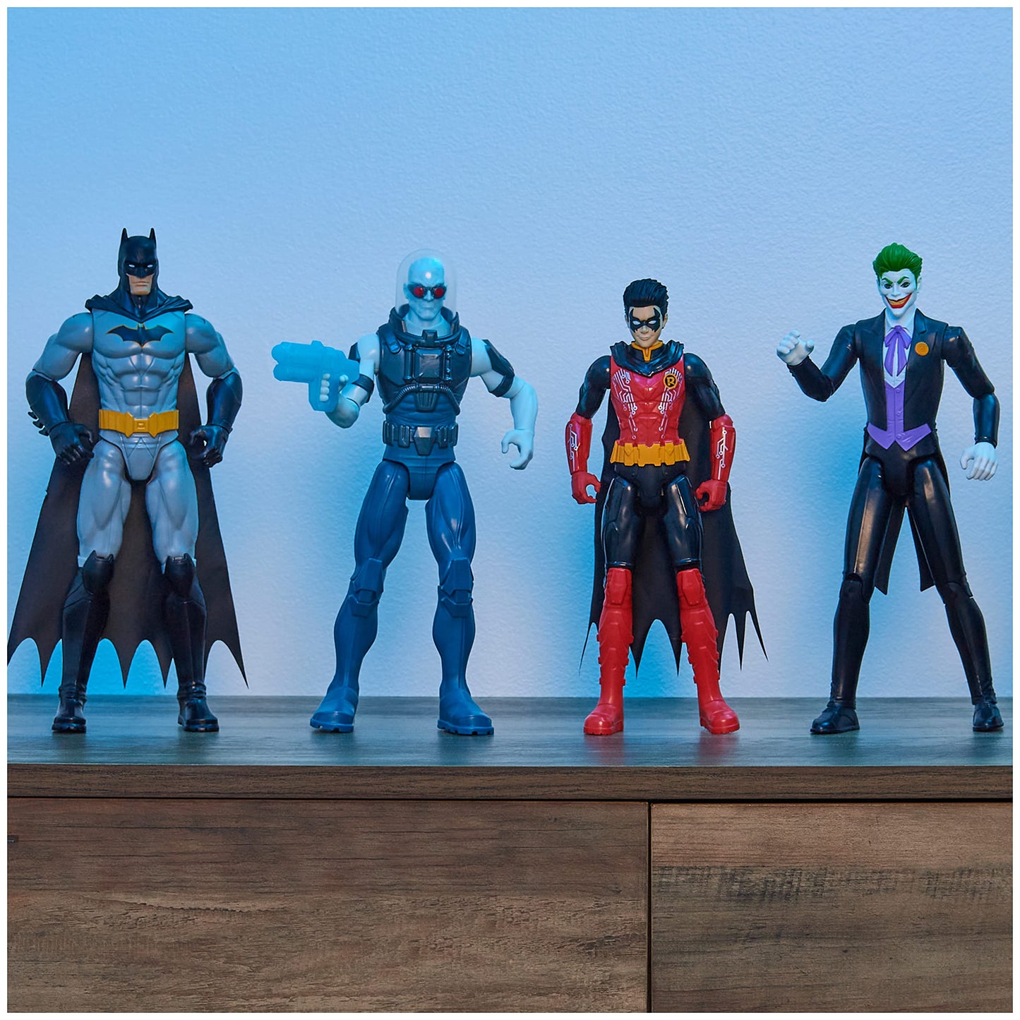 Dc Comics Batman 12-Inch Bat-Tech Batman Action Figure (Black/Blue Suit), Kids Toys For Boys And Girls Ages 3 And Up