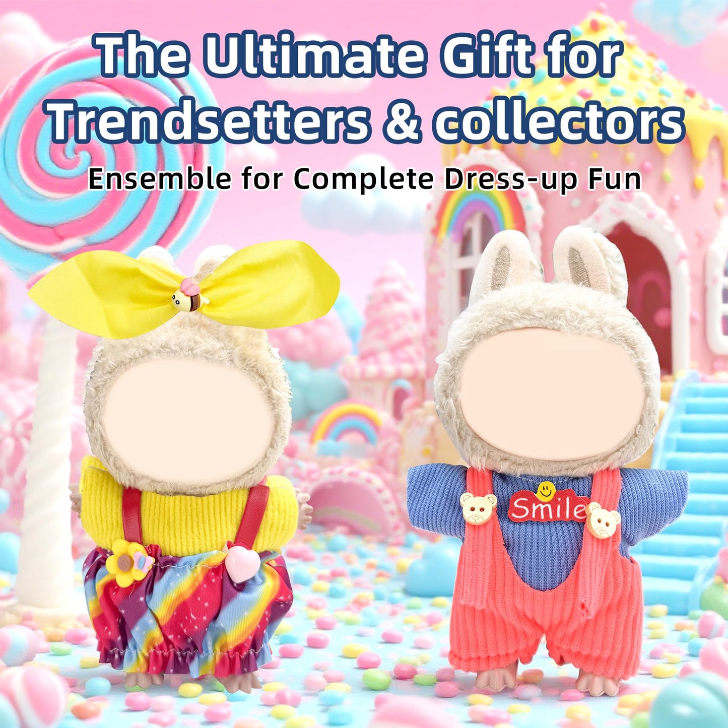 4 Pack-17 Cm Doll Clothes Clothes For Doll Cute Accessories For Fashion Dolls Clothing Girl Chic Style Set Elegant Dress Accesso