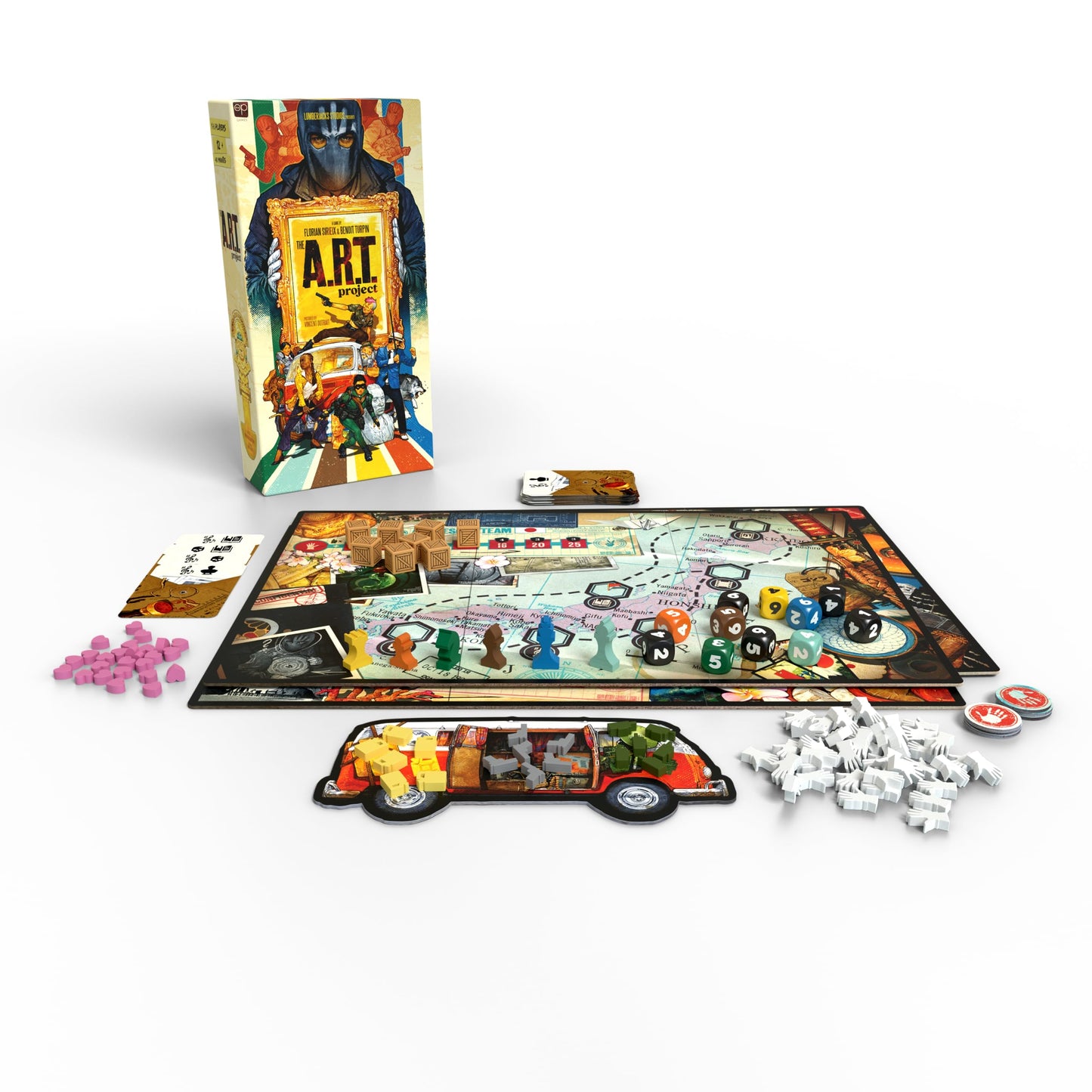 The A.R.T. Project | Cooperative Strategy Board Game | Card Drafting, Zone Of Control Game | Coop And Solo Play For Adults And Teens | Ages 12+ | 1-6 Players | 45 Minute Play Time