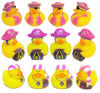 Cool Rubber Duckies For Girls (2') Standard Size. (12 Pack) Cute Duck Bath Tub Pool Toys. (Pirate Girl Rubber Ducks)
