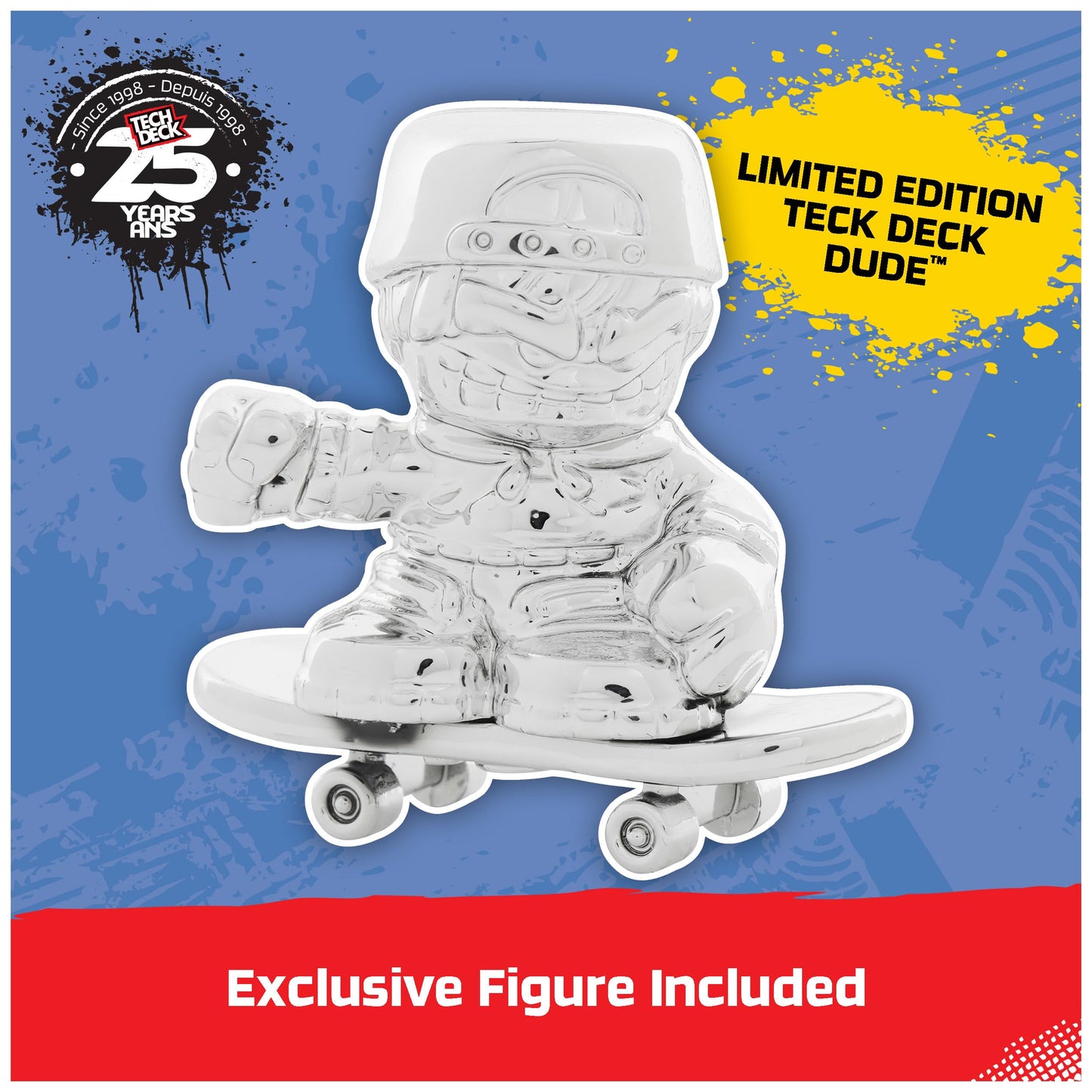 Tech Deck, 25Th Anniversary 8-Pack Fingerboards With Exclusive Figure, Collectible And Customizable Mini Skateboards, Kids Toys For Ages 6 And Up