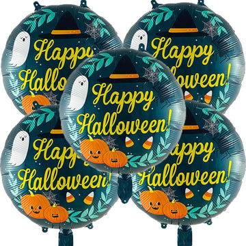 Hadckja Dark Halloween Balloons Night Halloween Balloons Halloween Foil Balloons For Halloween-Themed Party Supplies Decorations