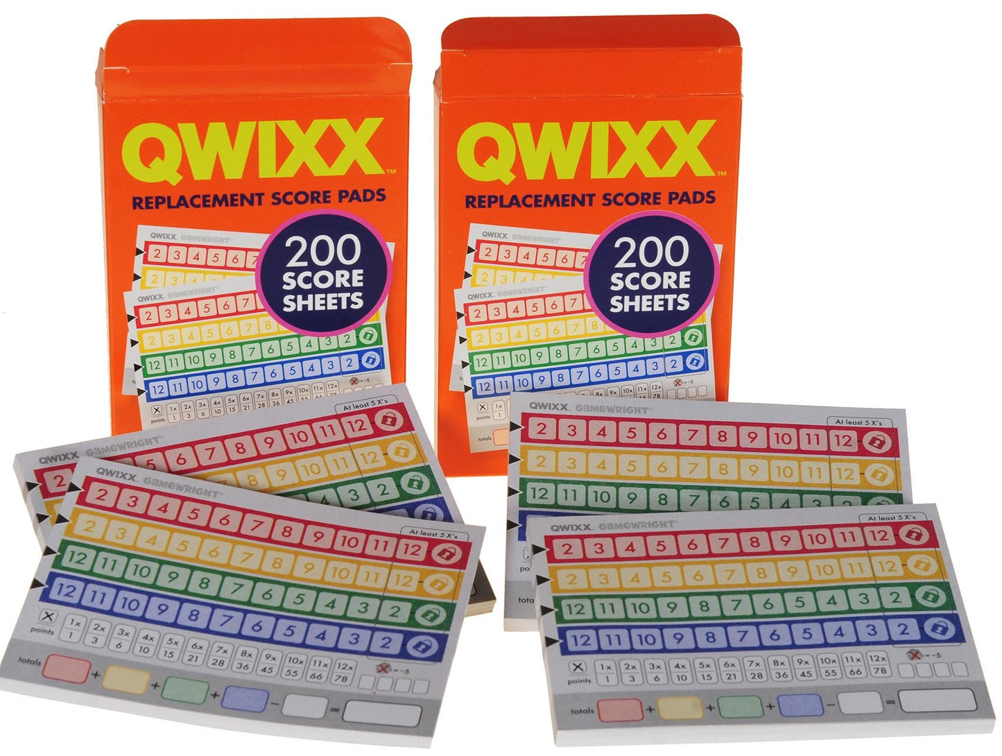 Deluxe Games And Puzzles Qwixx Dice Game, 2 Replacement Scoresheet Packs, Red Velvet Drawstring Pouch, Bundled Items