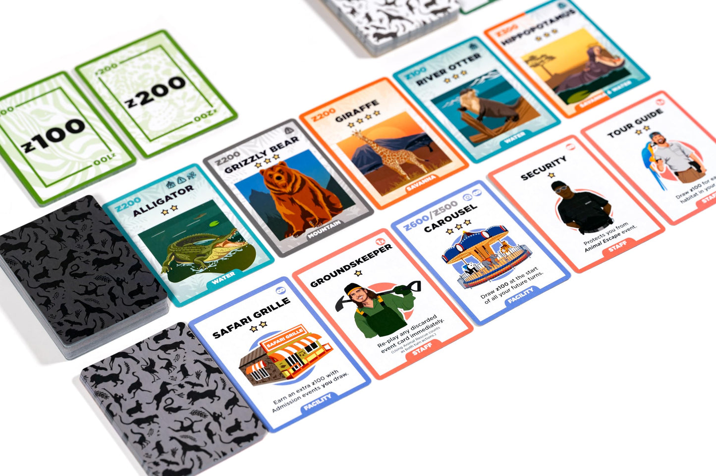 Zoo King - A Strategic Zoo-Building Card Game | Perfect Family Game; Immersive For Kids & Adults | Draft From Diverse Animal & Z