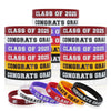 Class Of 2025 Graduation Party Favors Bulk 30Pcs Congrats Grad Rubber Graduation Bracelets Supplies Silicone Wristbands Graduati