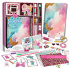 Eduman Pink Diy Journal Kit For 8-12 Years Old Girls - Ideal Birthday Gift For Kids, Diary & Scrapbooking Supplies Set With Arts & Crafts Tools For Recording Memories And Creative Expression