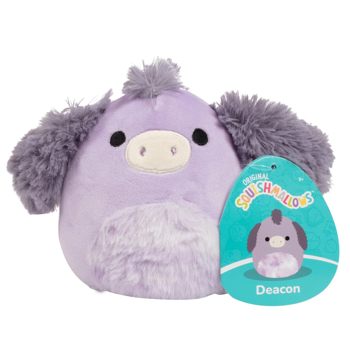 Squishmallows Original 5-Inch Deacon The Donkey - Official Jazwares Plush - Collectible Soft & Squishy Mini Stuffed Animal Toy -