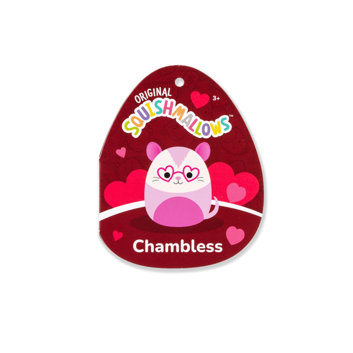 Squishmallows Original 5In Chambless The Pink Opossum With Heart Glasses - Official Jazwares Plush (Little)