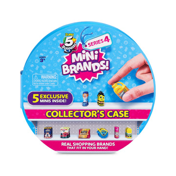 5 Surprise Mini Brands Collector's Case Series 4 Store & Display 30 Minis with 5 limited availability Mini's Mystery Real Brands Miniature Collectibles by ZURU