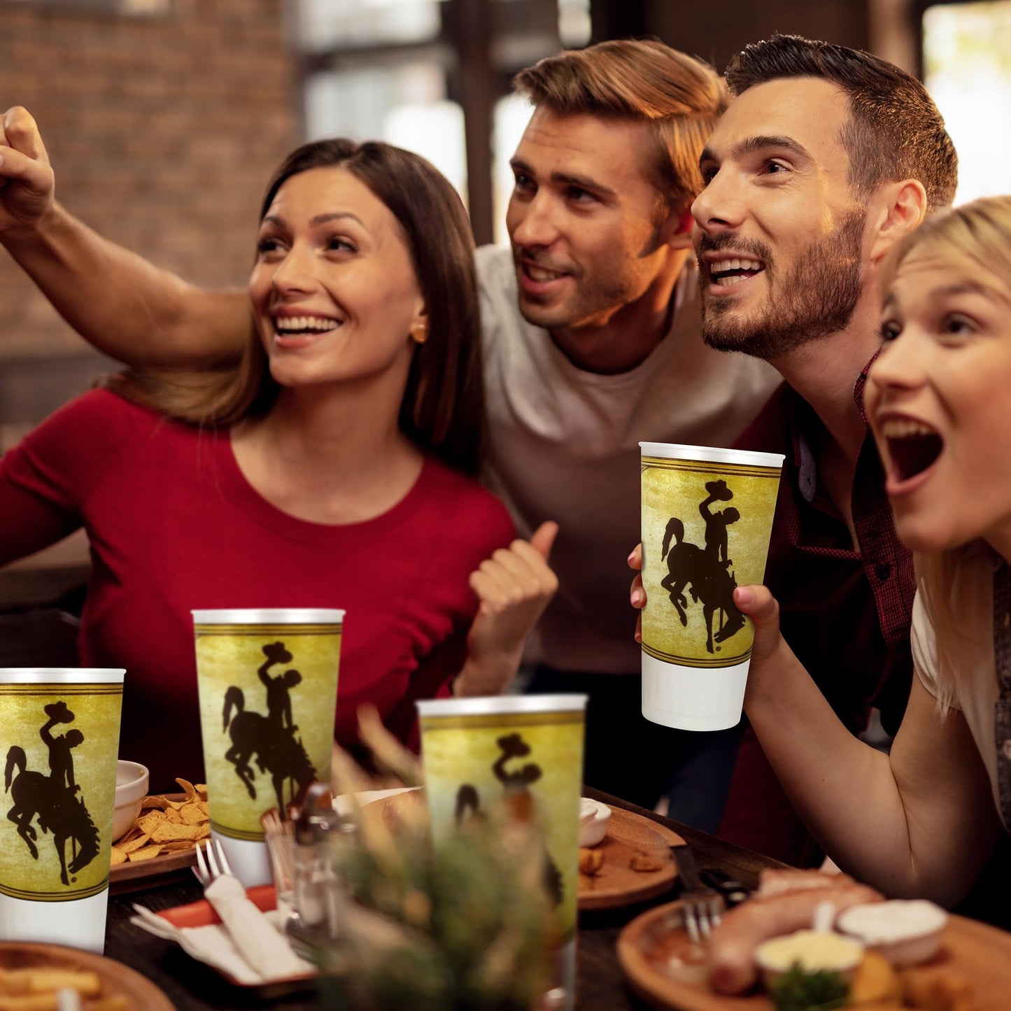 Westrick Nebraska Cornhuskers Souvenir Cups 24 oz 4 Pack Team Memorabilia, Collectibles, Great for Parties & Decor, Reusable Dri