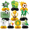 DTOFOOT 10Pcs Soccer Party Decorations, Soccer Birthday Party Decorations Soccer Ball Birthday Honeycomb Centerpiece Soccer Them
